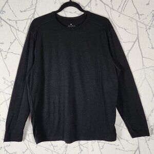 True North Black 100% Merino Wool Crewneck Long Sleeve Baselayer